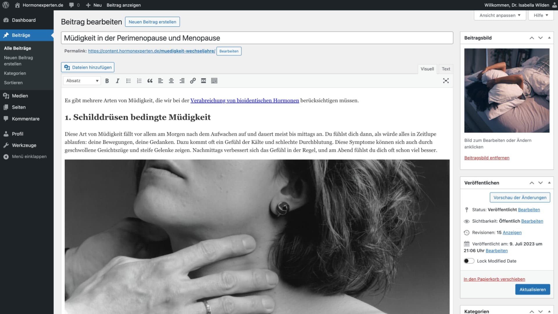 Hormonexperten: Headless CMS