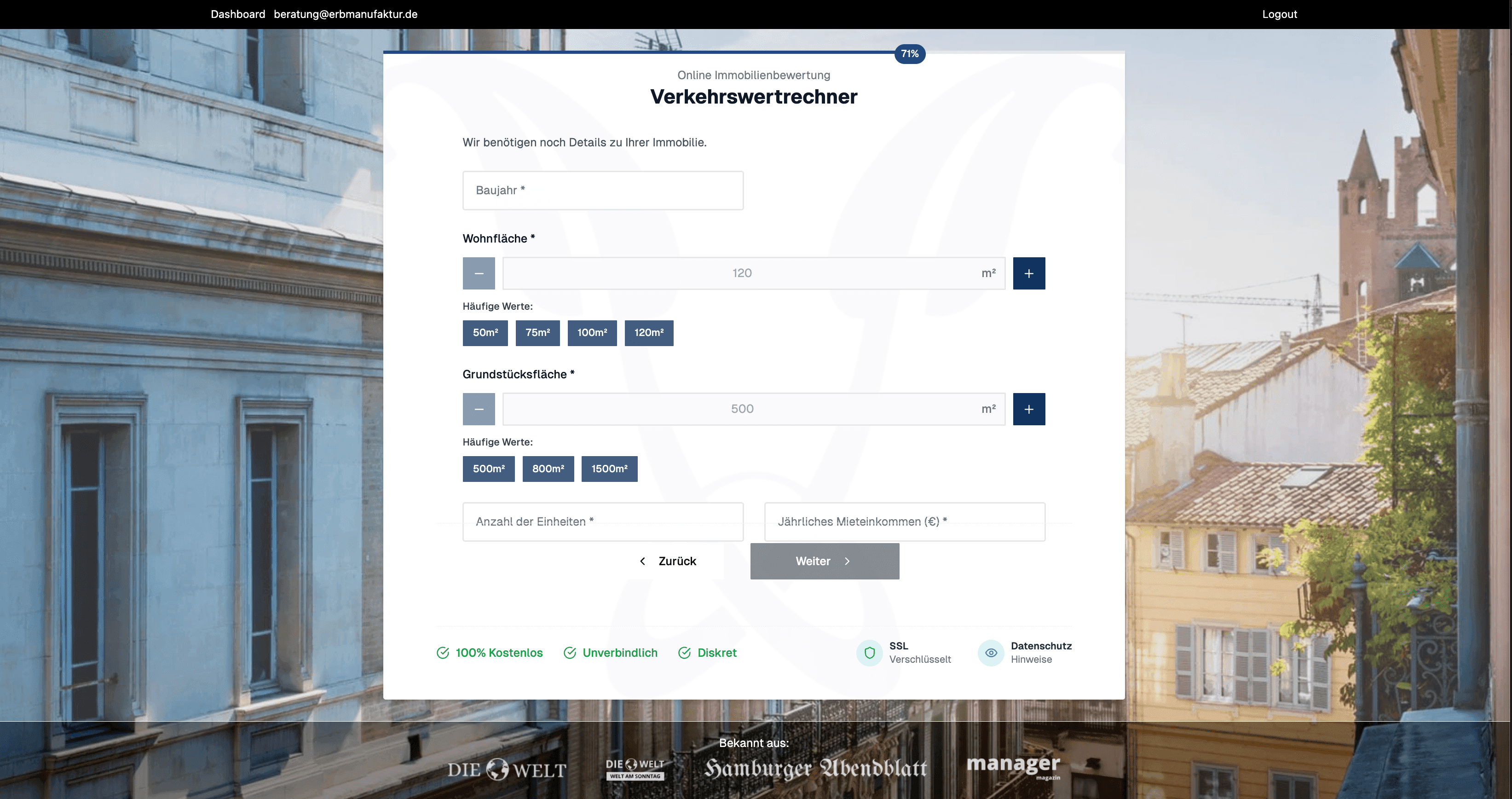 Immobilien-Wertermittlung